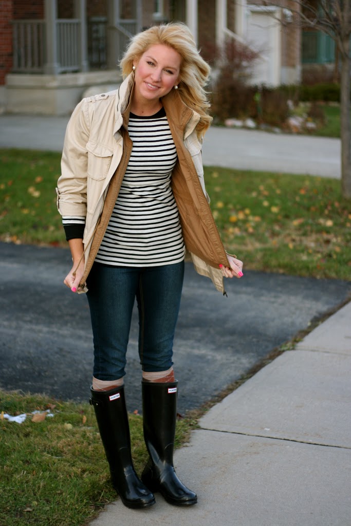 What I Wore: Stripes and Hunters - SHOP DANDY | A florida based style ...