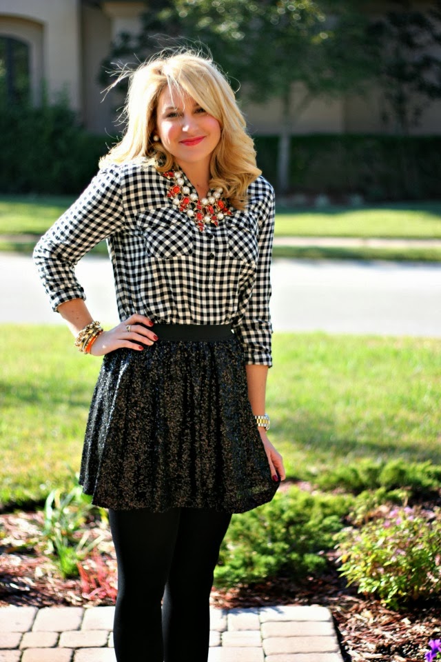 Outfit | Sequin Gingham - SHOP DANDY | Shop Dandy Blog | Just Dandy by ...