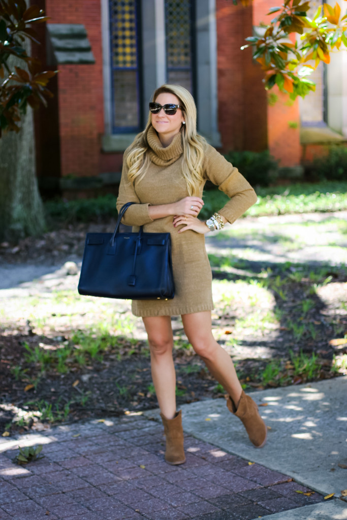 Outfit | Fall Turtleneck Sweater Dress - SHOP DANDY | A florida based ...