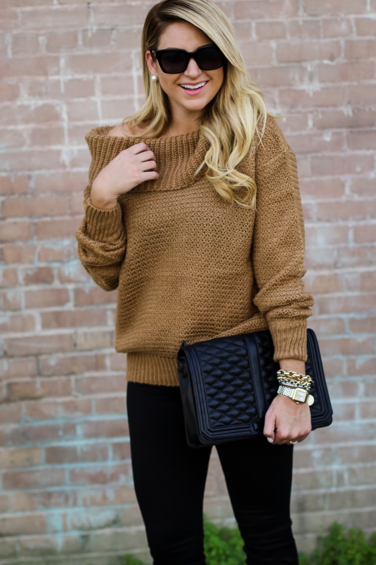 Outfit | Shoulder Sweater - SHOP DANDY | A florida based style and ...