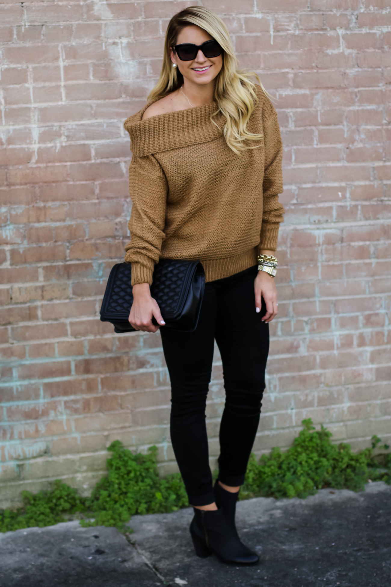 Outfit | Shoulder Sweater - SHOP DANDY | A florida based style and ...